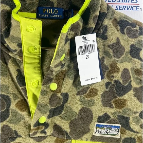 Polo Ralph Lauren Other - Mens Polo Ralph Lauren Camo Fleece Pullover Voyager Quarter Zip NWT